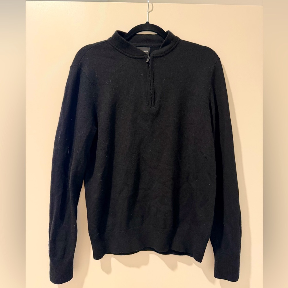 Black medium club Monaco wool sweater